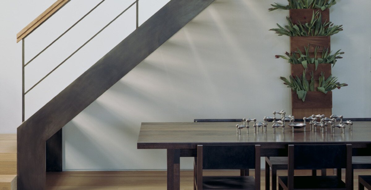 Staircase in the Soho Loft project by CLW Design in New York, NY