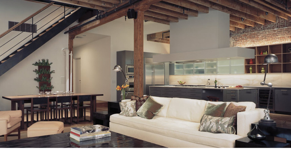 Interior design by CLW Design, Soho Loft, New York, NY