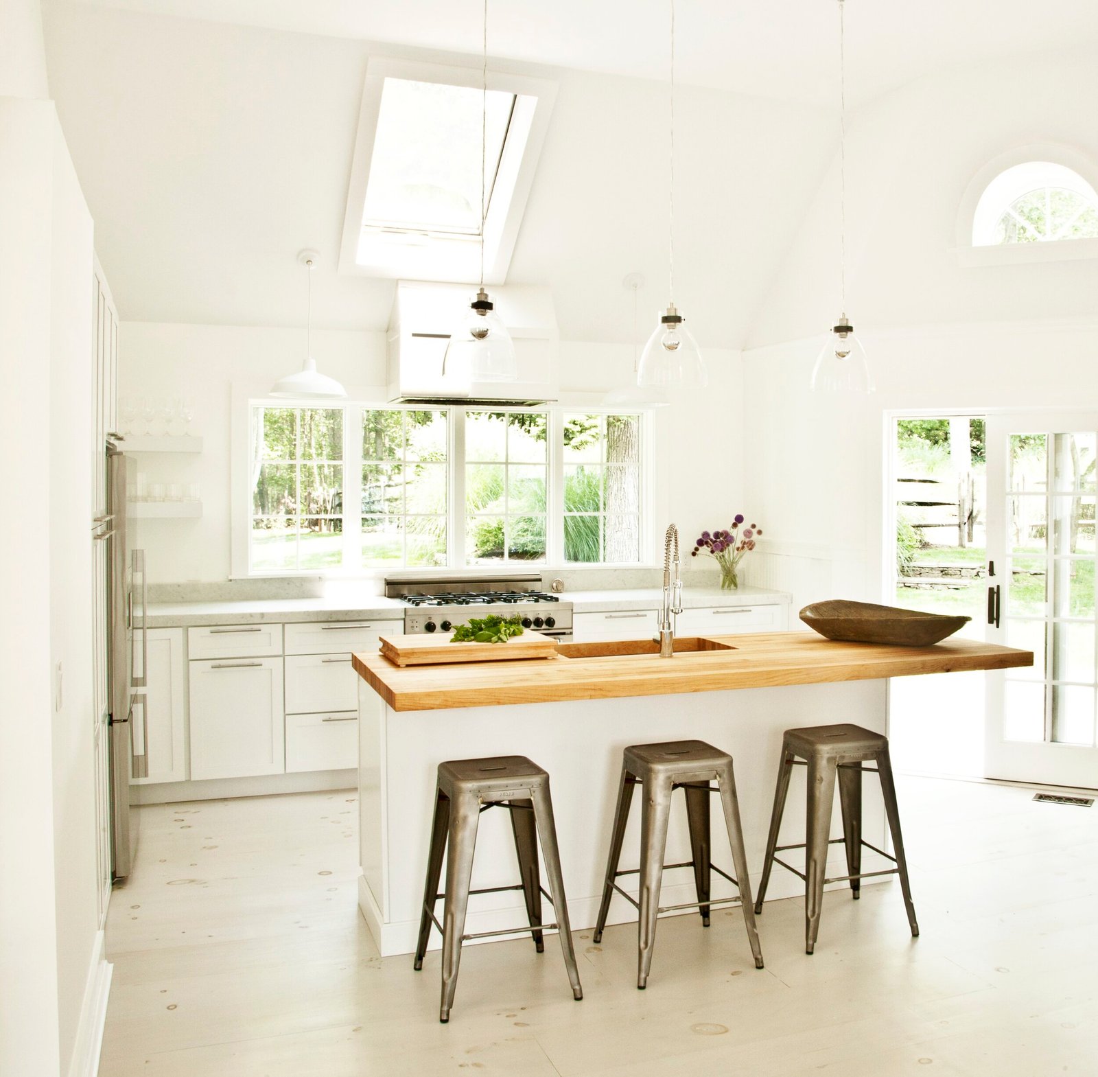 Kitchen in the Shelter Island project by CLW Design in Shelter Island, NY